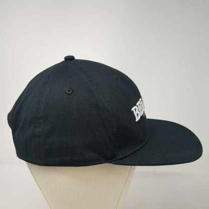 Luc Belaire Snapback Hat Black One Size Flat Brim France Embroidered Logo Wine