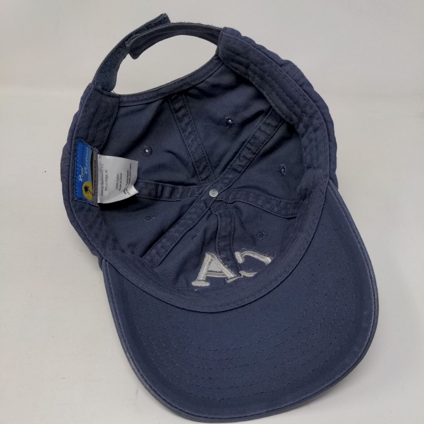 CA San Diego Strapback Hat Blue One Size Adjustable Embroidered Royal Resortwear