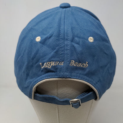 Montage Men's Slideback Hat Blue Embroidered Logo Laguna Beach 100% Cotton