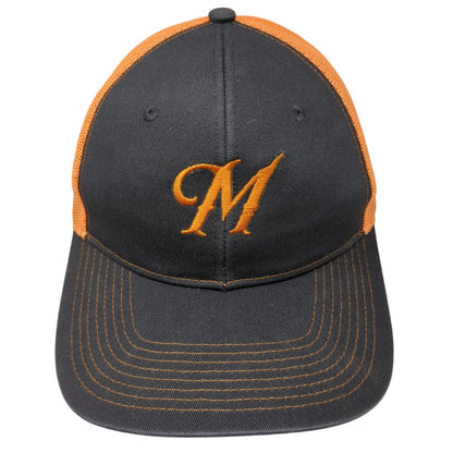 Letter M Snapback Mesh Back Trucker Hat Multi One Size Port Authority