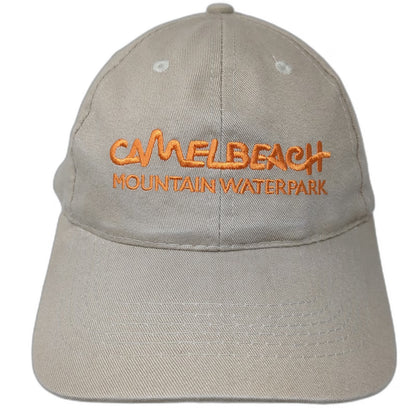 AMC Baseball Cap Beige One Size Camelbeach Mountain Waterpark Logo Poconos Hat