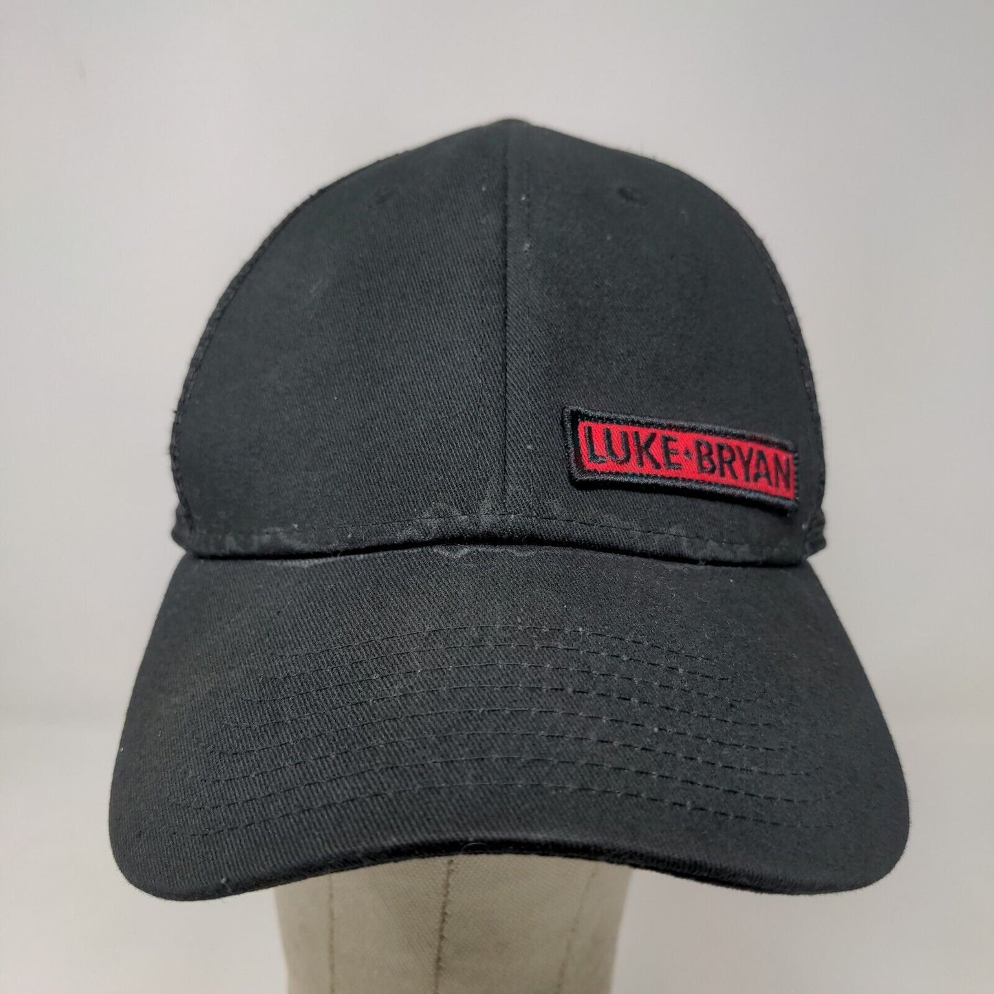 Luke Bryan Men's Snapback Mesh Back Hat Black Adjustable Embroidered Logo