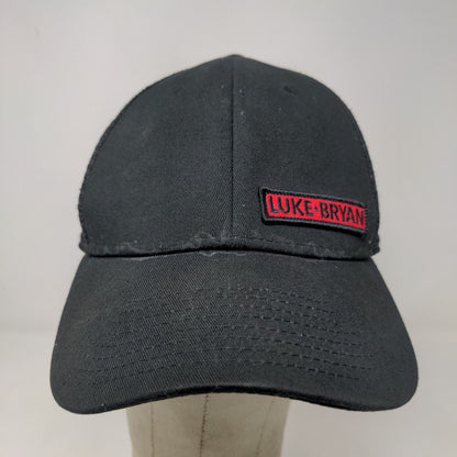 Luke Bryan Men's Snapback Mesh Back Hat Black Adjustable Embroidered Logo