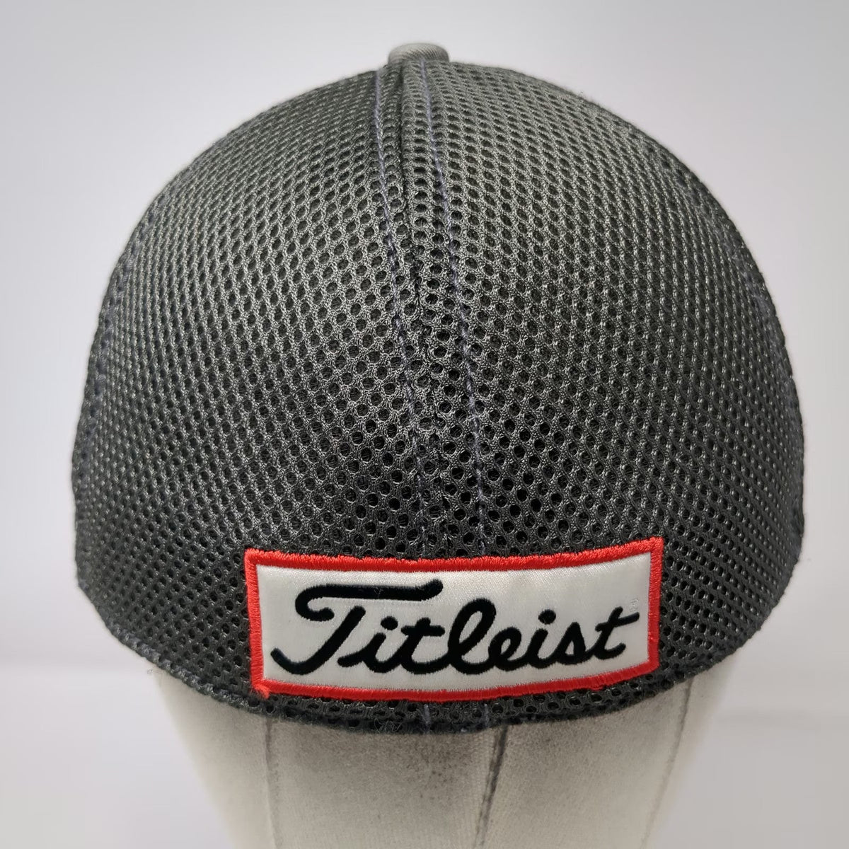 New Era Baseball Cap Gray M Titleist Golf Pro V1 FootJoy FJ Mesh Stretch Fit hat
