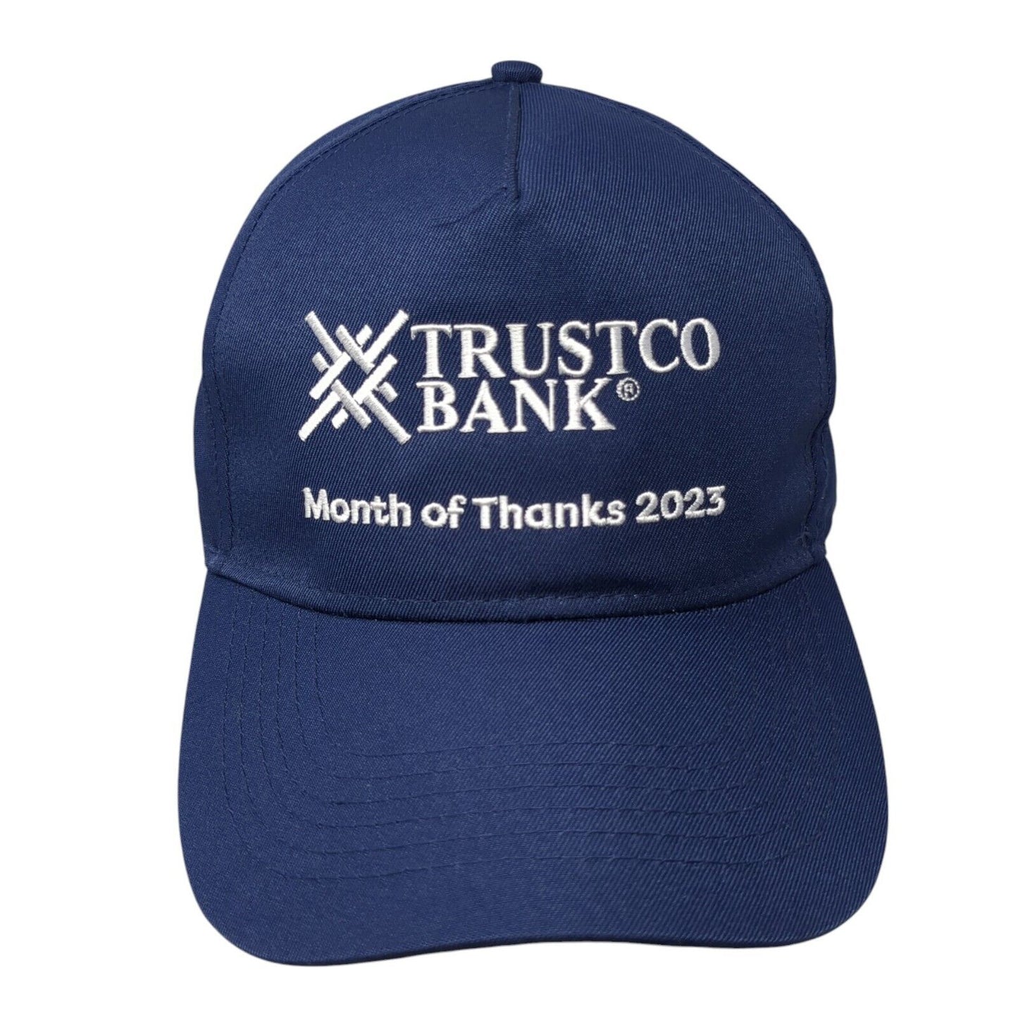Trustco Bank Month Of Thanks 2023 Strapback Baseball Cap Blue OS Adjustable Hit