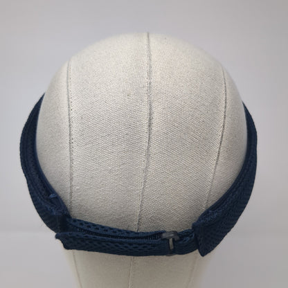 Blue Cross of Idaho Strapback Visor Hat Blue One Size Adjustable Outdoor