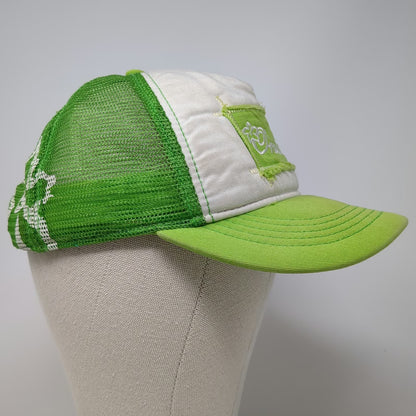 O'Neill Trucker Hat Green One Size Mesh Back Snapback Logo Patch Floral Print