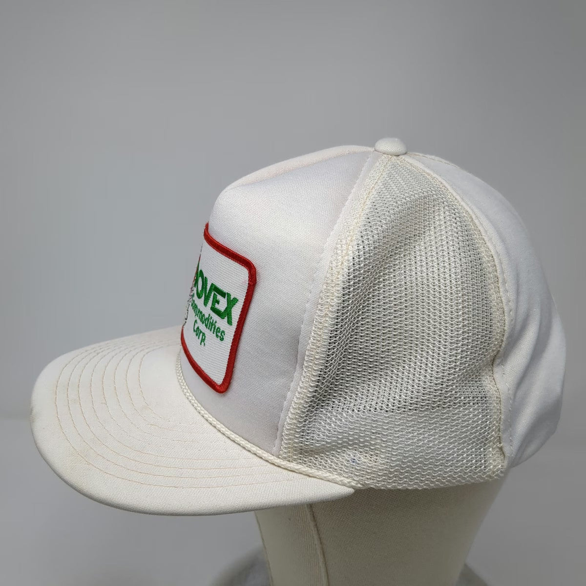 Hanes 5 Panel White Red Green One Size Snapback Mesh Hat Dovex Commodities Corp