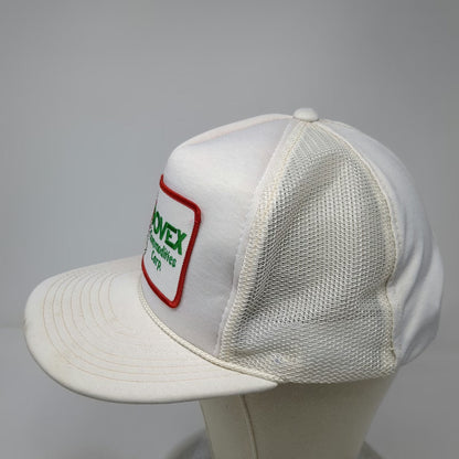 Hanes 5 Panel White Red Green One Size Snapback Mesh Hat Dovex Commodities Corp