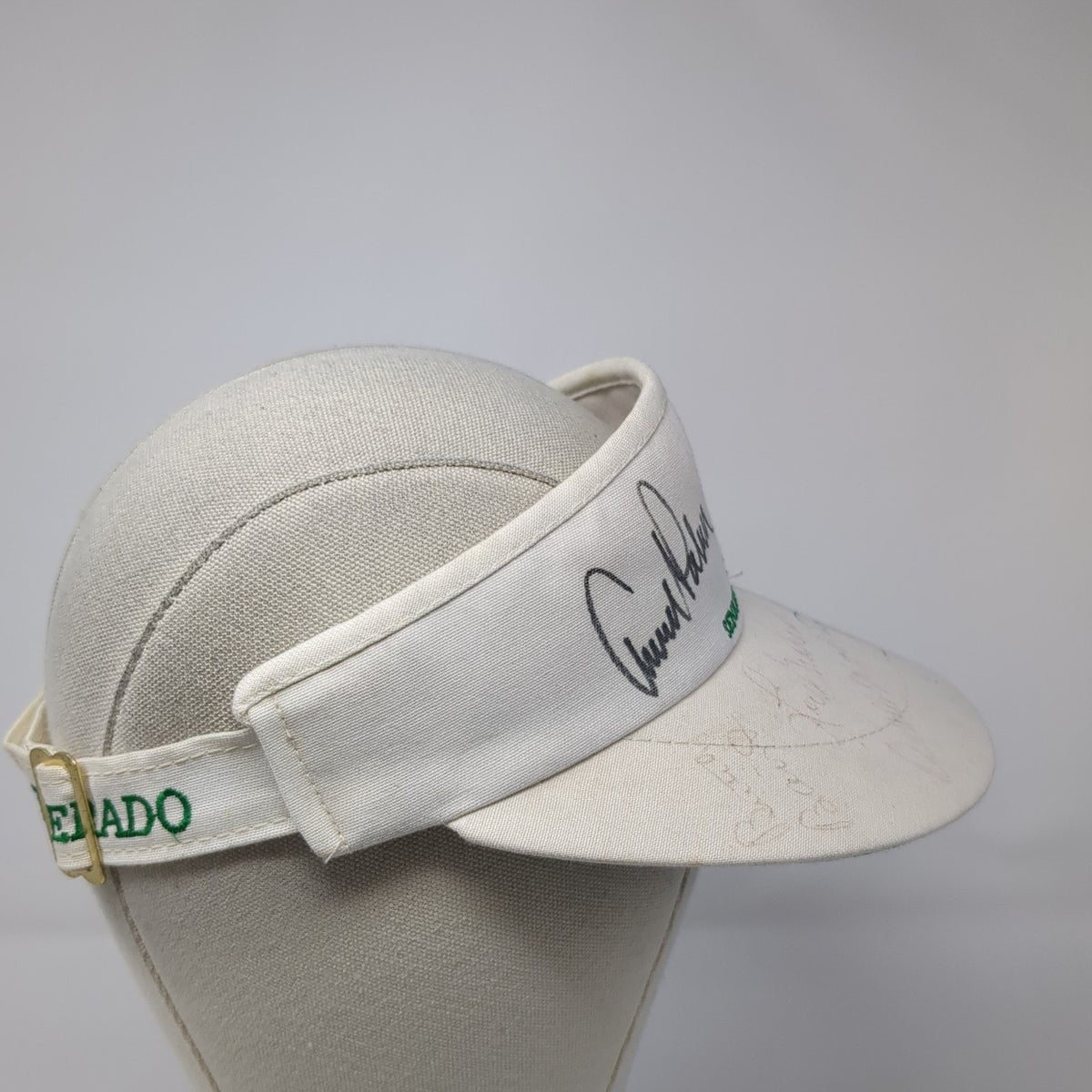 Vintage Visor Hat Signed Autographed Arnold Palmer ChiChi Rodriguez Terry Dill
