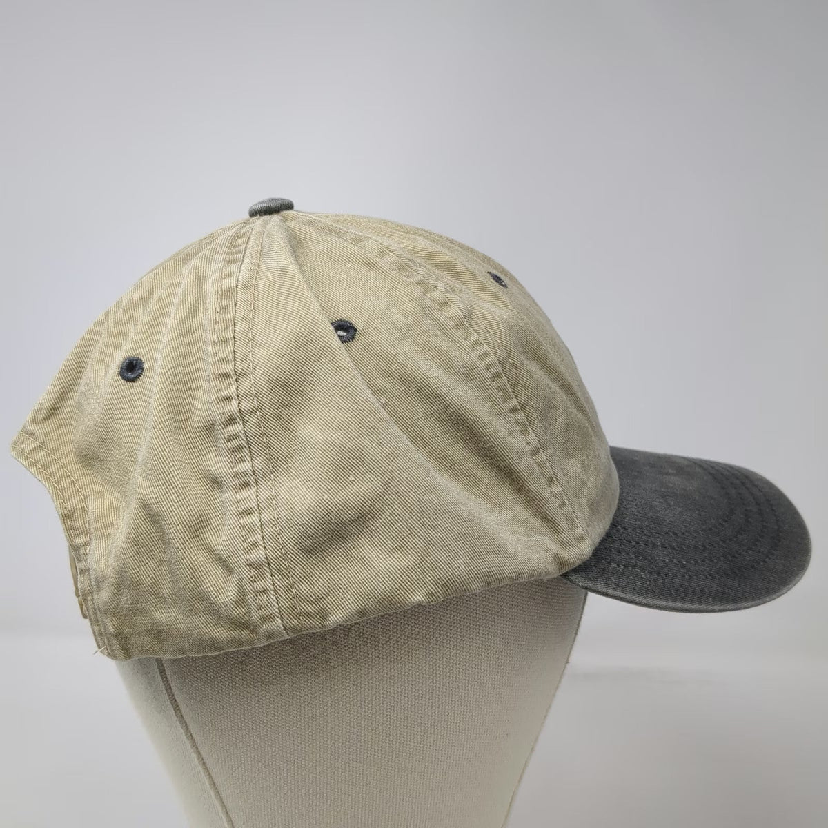 American Needle Snapback Beige One Size Golden Dome Brewing Co Two Tone Hat