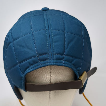 You Know Baseball Cap Blue OSFM Quilted Ear Flaps Silver Spur Ranch Patch Hat