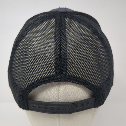 Builders First Source Snapback Trucker Hat Gray OS Adjustable Mesh Back Ivory