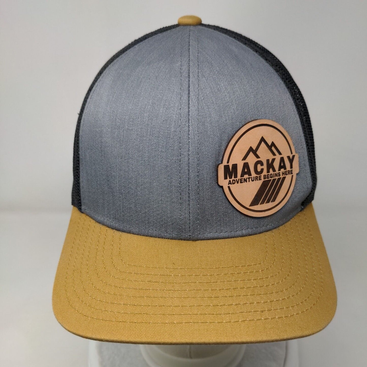 Mackay Adventure Begins Here Snapback Trucker Hat Multi OS Pacific Headwear