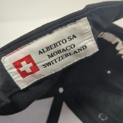 Alberto SA Baseball Cap Black One Size Switzerland Flag Embroidered Shield Hat