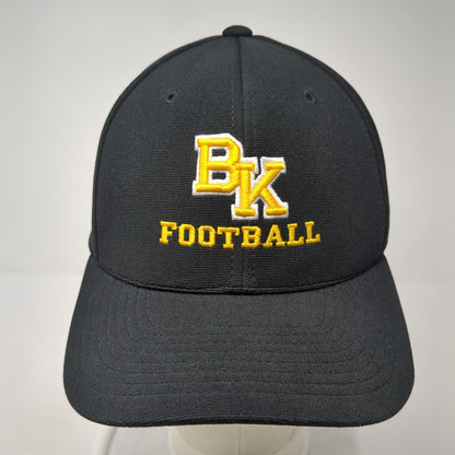 BK Football Fitted Hat Black 6 7/8-7 3/8 M2 Tech Performance Pacific Headwear