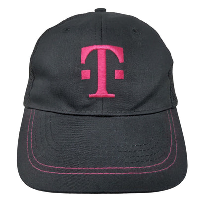 T Mobile Tuesdays Women's Mesh Back Strapback Hat Black Pink OSFA