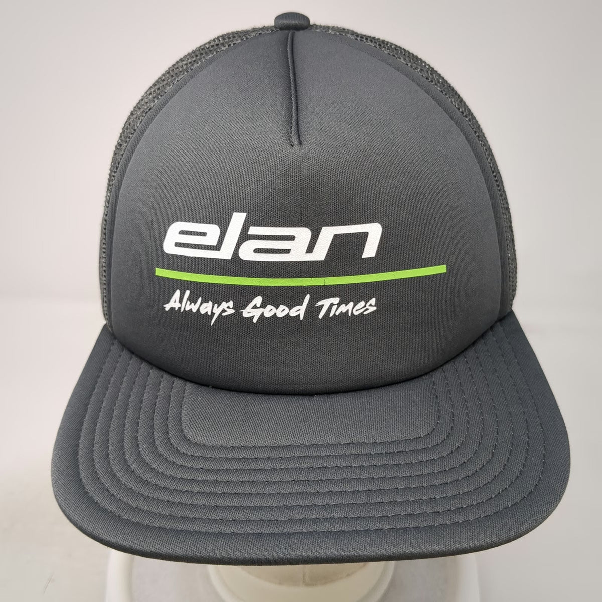 OTTO Trucker Hat Gray One Size elan Always Good Times Mesh Snapback Polyester