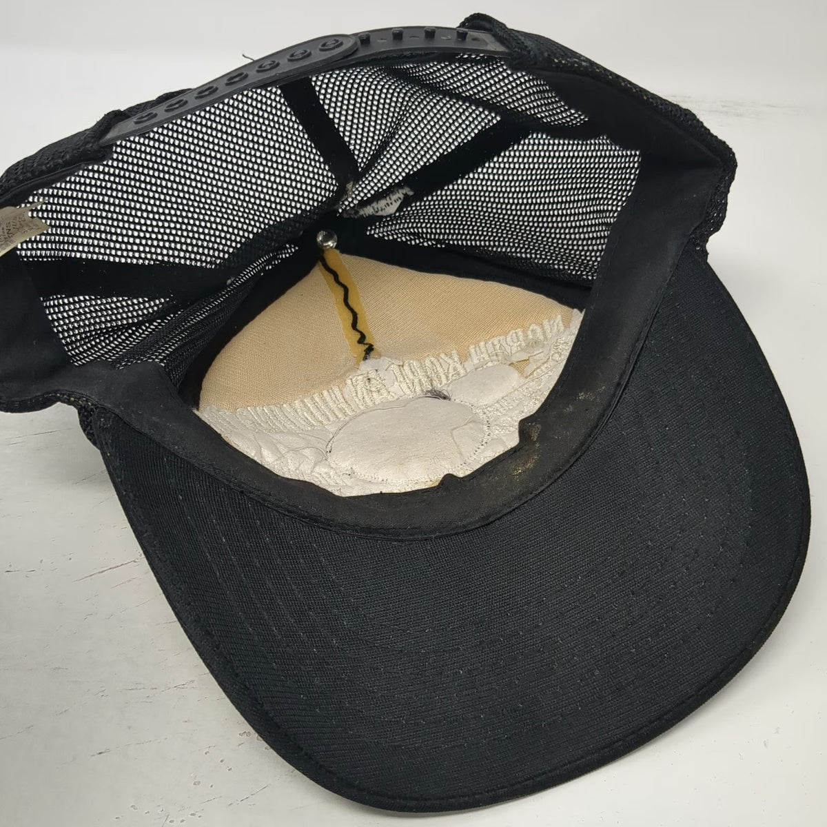 Trucker Hat Black One Size Korean Hunting Club Engineers DMZ Bravo Beast