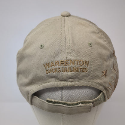 Ducks Unlimited Warrenton Baseball Cap Brown One Size Adjustable Embroidered