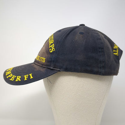 US Marine Corps Blue OSFM Baseball Cap EGA Semper Fi USMC Always a Marine Hat