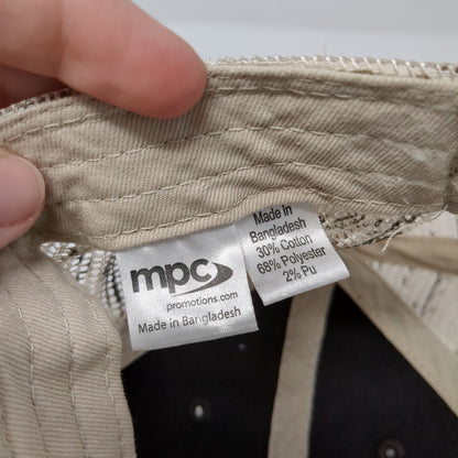 CAT Strapback Mesh Back Trucker Hat Brown OSFA Embroidered Aztec