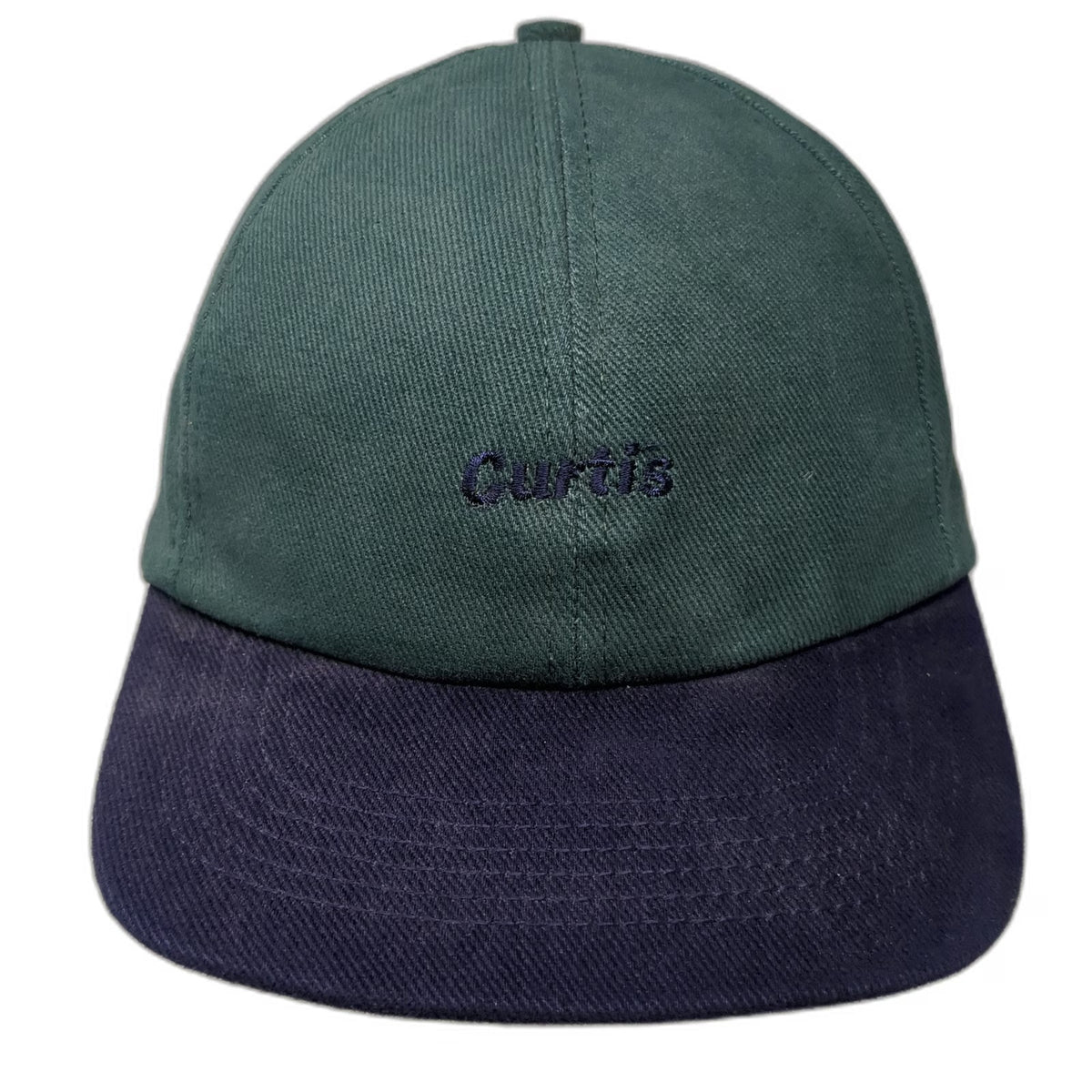 Osterman Baseball Cap Green Blue One Size Curtis Embroidery Strapback Logo Hat