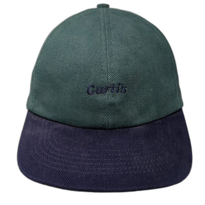 Osterman Baseball Cap Green Blue One Size Curtis Embroidery Strapback Logo Hat