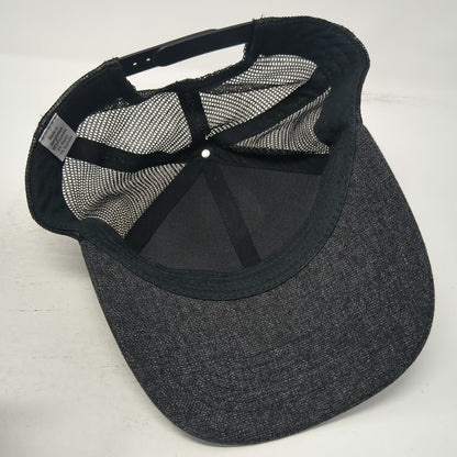 Kubota Trucker Hat Black One Size Mesh Back Snapback Gray Diamond Logo Patch