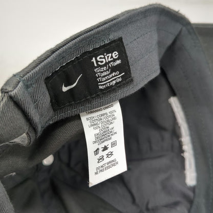 Nike Baseball Cap Gray One Size Heritage 86 Refined Medical Hat Slideback