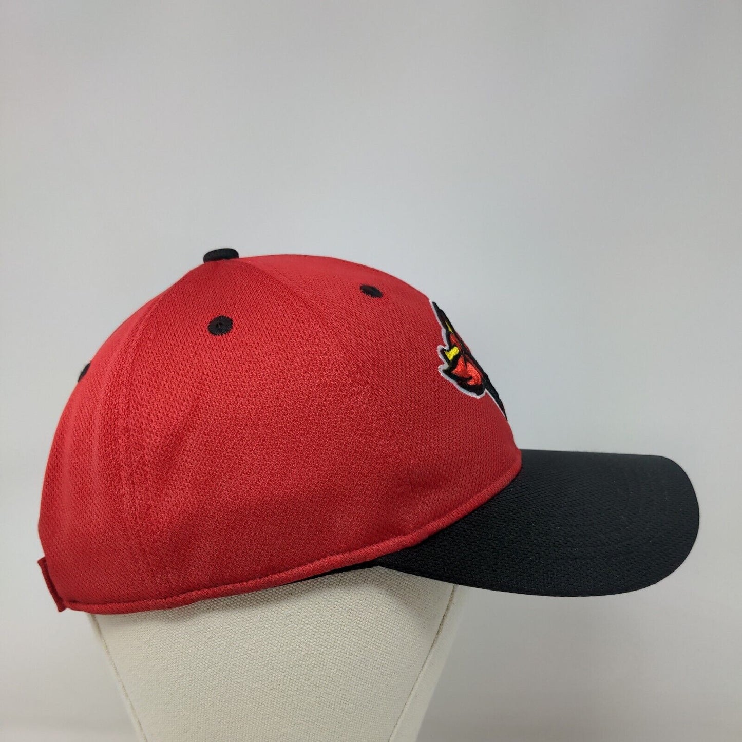 OC Sports Men's Strapback Hat Red OSFM Embroidered Rochester Red Wings Logo