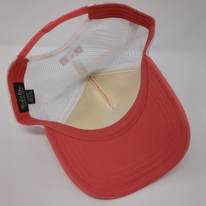 On Salt Time Snapback Trucker Hat Pink OSFM Mesh Back Adjustable Salt Life