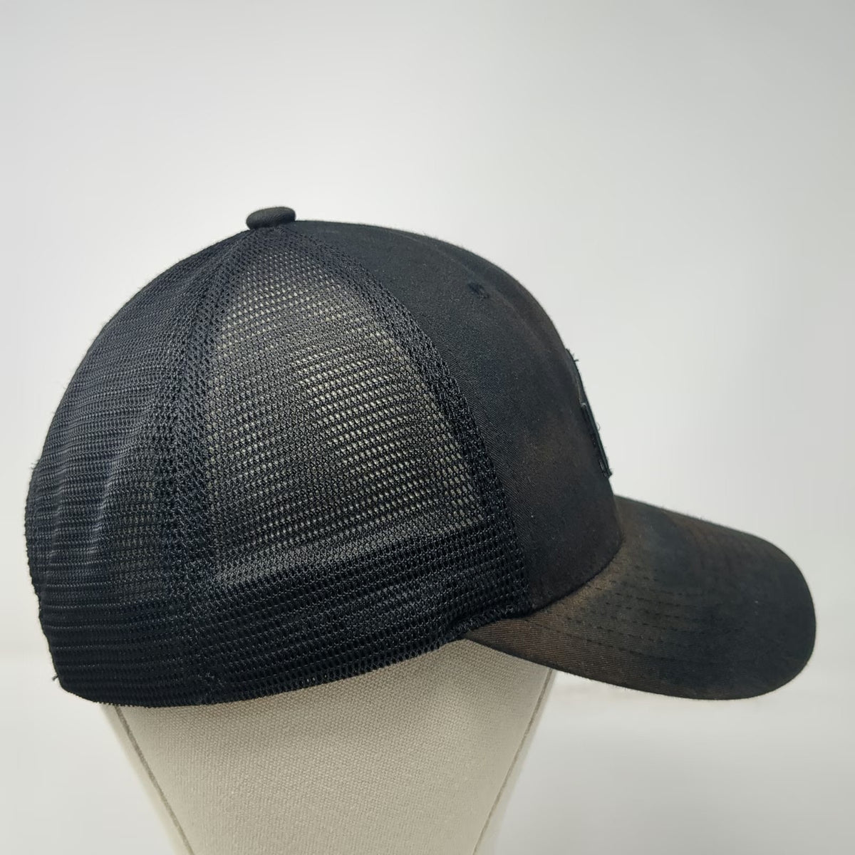 Yupoong Master Restoration Black Trucker Hat One Size Mesh Snapback Flexfit 110