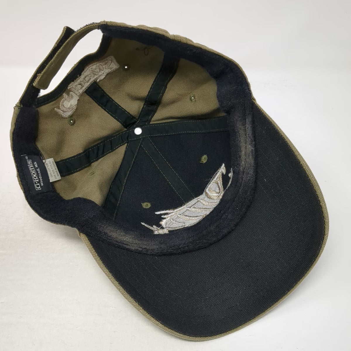 G. Loomis Baseball Cap Green One Size Skeleton Bone Fish Fear No Strapback Hat