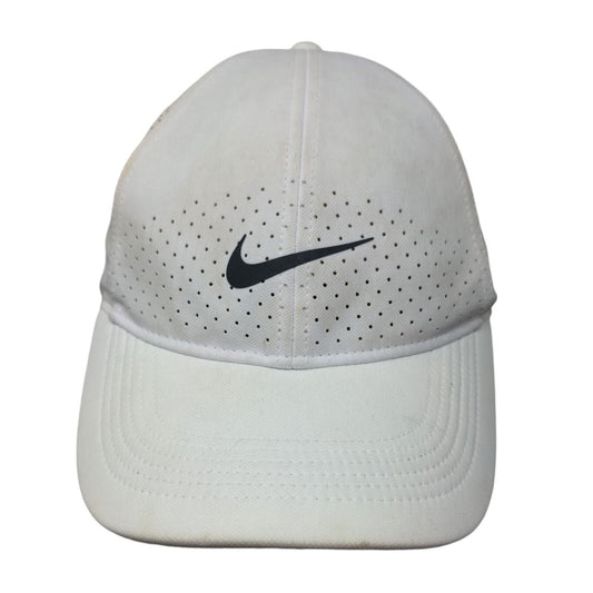 Nike Snapback Hat White OSFM Adjustable Breathable Legacy91 Dri-Fit 6 Panel