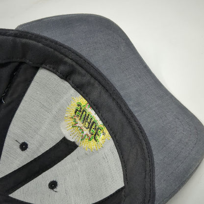 Capstone Snapback Black Gray Made in USA Surge Soda Logo Explosion Hat Vintage
