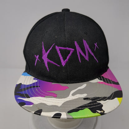 KDM Snapback Hat Camouflage One Size Adjustable Embroidered AF Academy Fits