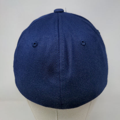 Lids Fitted Hat Blue Small-Medium Flexfit 6 Panel Vent Holes Blank