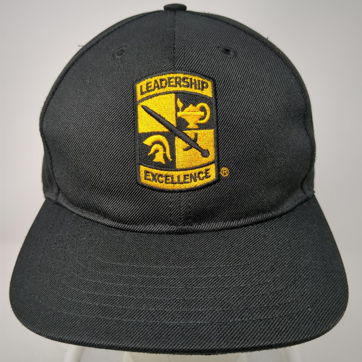 Baseball Cap Black One Size US Army ROTC Leadership Excellence Strapback Hat USA