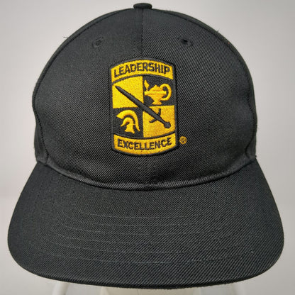 Baseball Cap Black One Size US Army ROTC Leadership Excellence Strapback Hat USA