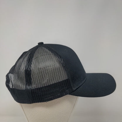 Fresh Patch Snapback Mesh Back Trucker Hat Black One Size Port Authority