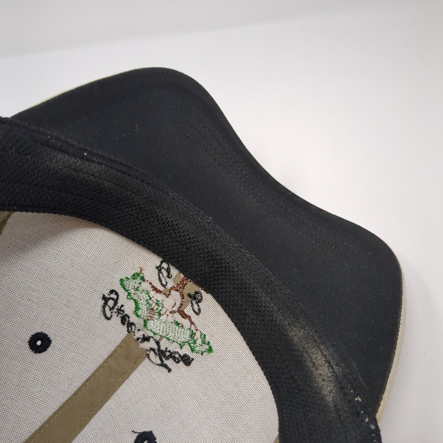 Green Tree Strapback Hat Tan One Size Adjustable Embroidered 6 Panel Imperial