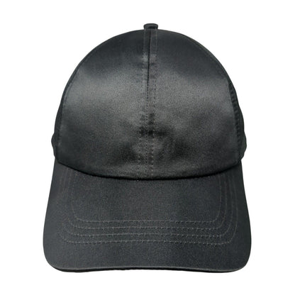 David And Young Strapback Hat Black One Size Adjustable Blank 6 Panel
