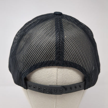 VR Snapback Mesh Back Trucker Hat Black One Size Pacific Headwear