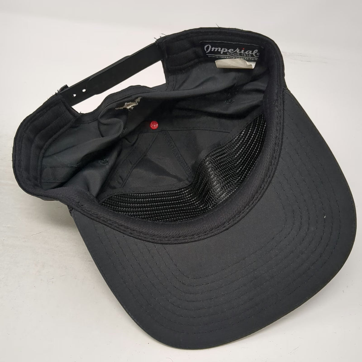 Imperial Callaway 5 Panel Black One Size Hat Rope Brim Snapback Golf Polyester