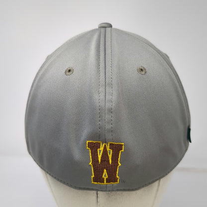 Wyoming Cowboys NCAA Legacy Cap Gray XL Flex Fit Embroidered Bucking Horse Hat