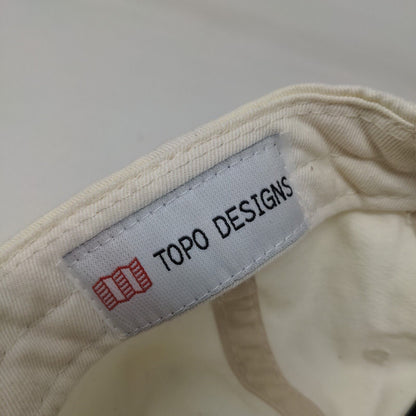 Topo Men's Snapback Hat White Size OS Embroidered Logo 100% Cotton