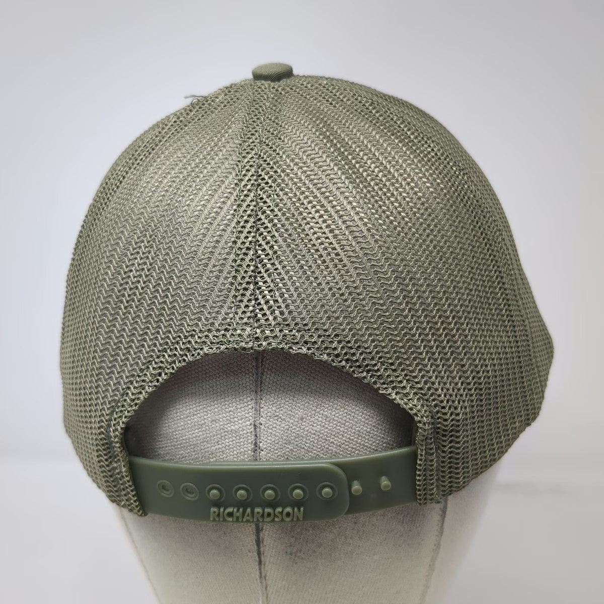 Richardson Trucker Hat Green OSFM Snapback Mesh Merrick Construction Logo 112