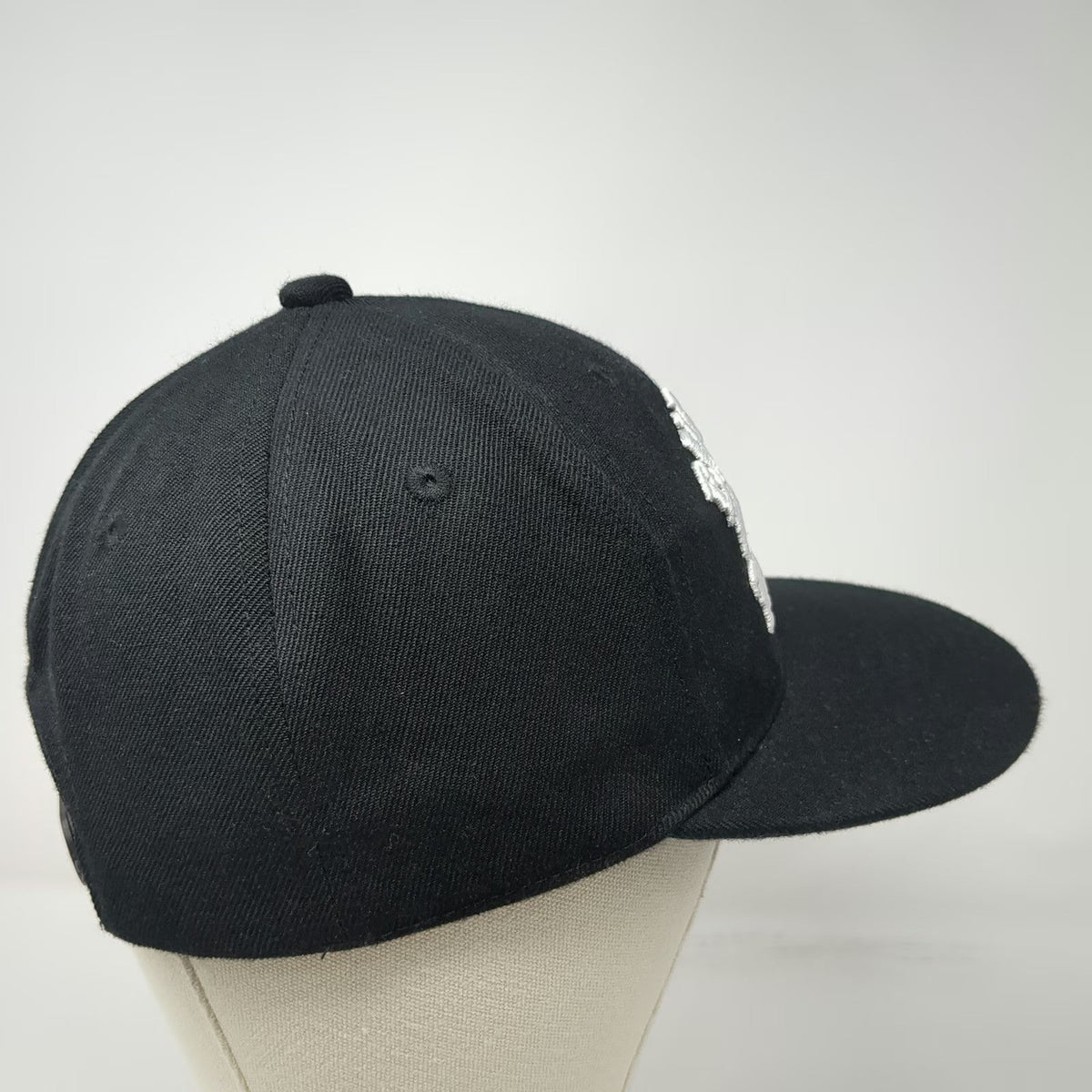 Burning Hearts Tattoo Hat Black One Size Snapback BHTC Flat Brim Graphic Cap