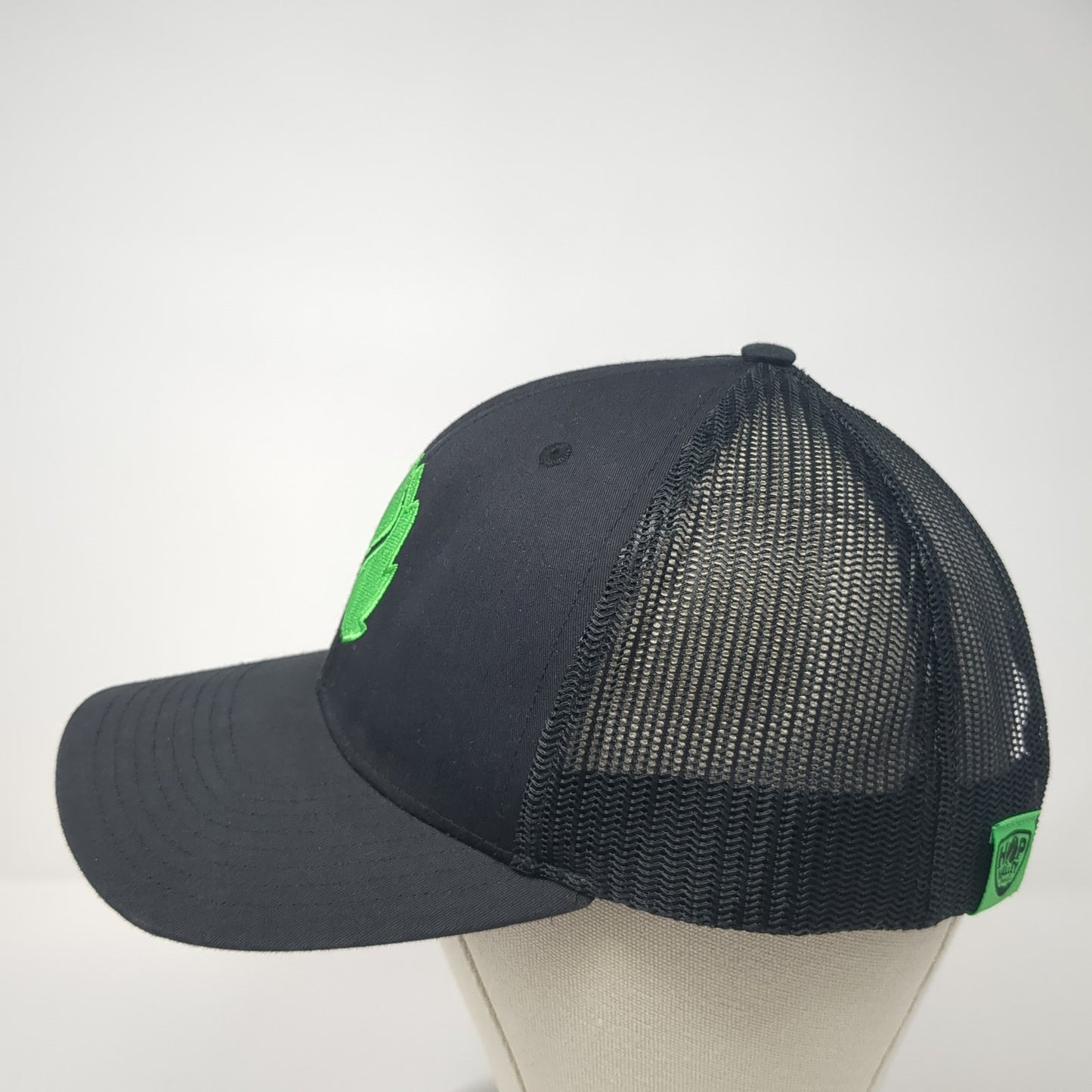 Hop Valley Brewing Co. Snapback Trucker Hat Black One Size Adjustable Mesh Back